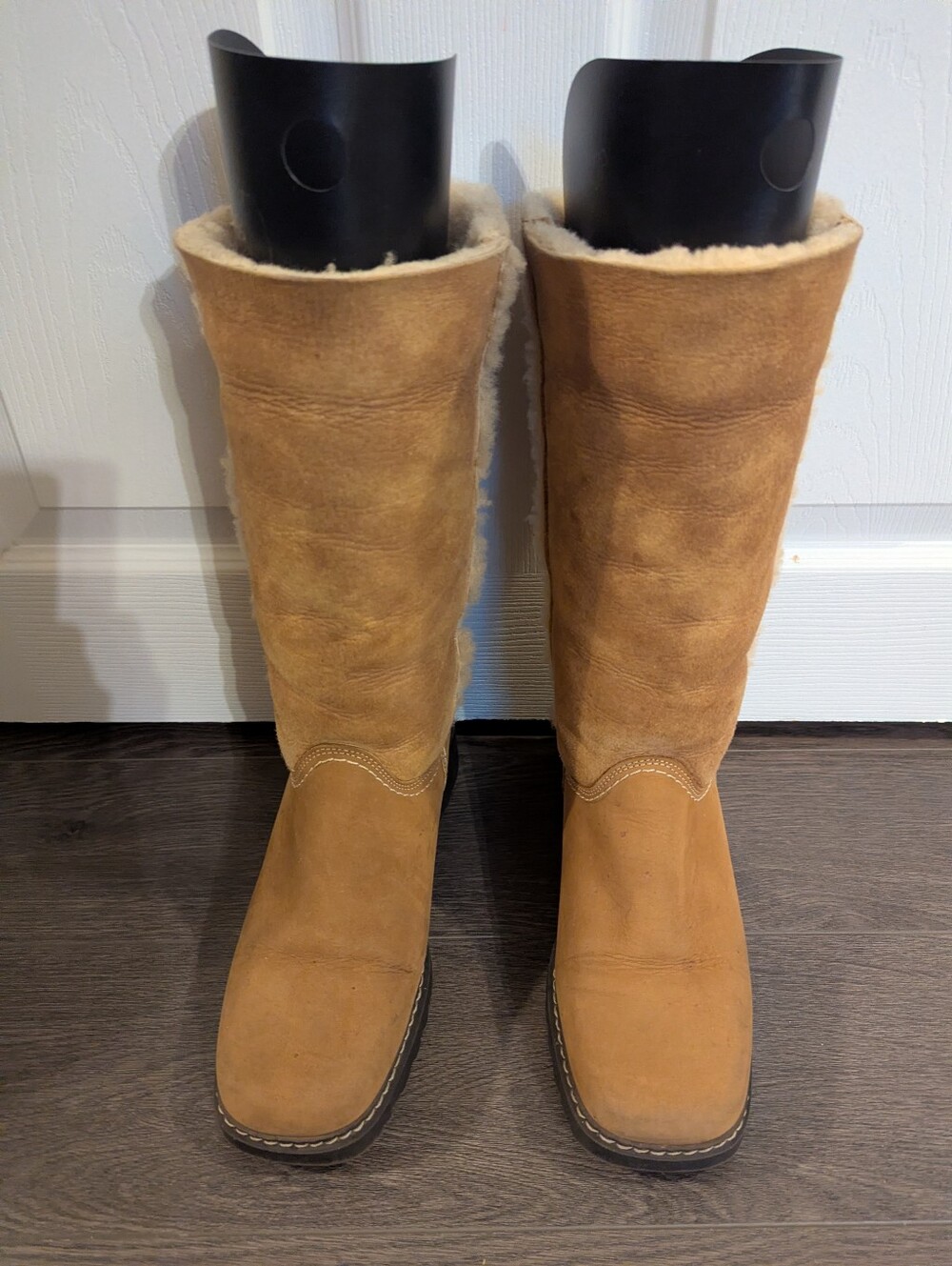 Vintage La Canadienne Suede Shearling Winter Boots Waterproof - Made in Canada